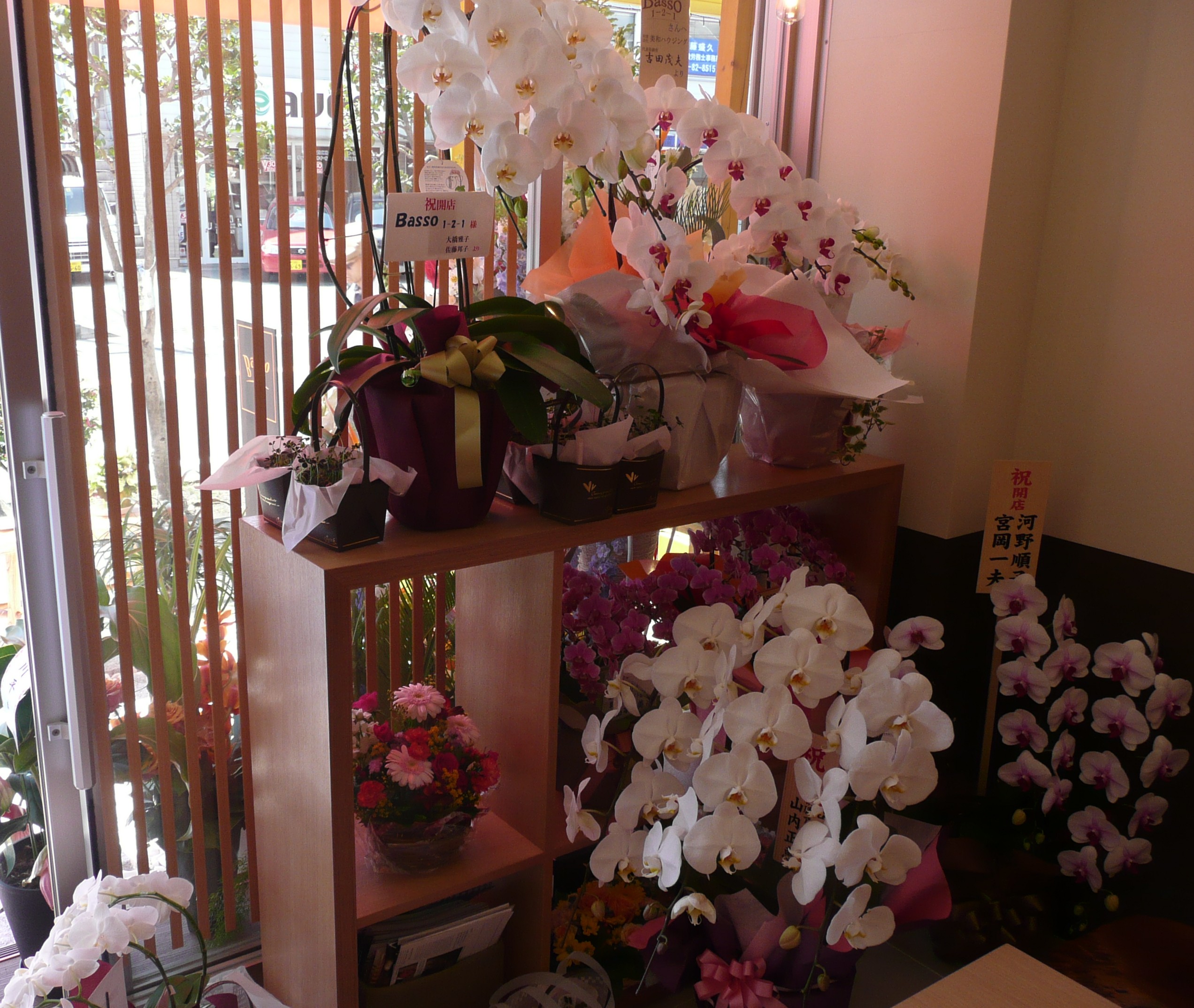店内お花